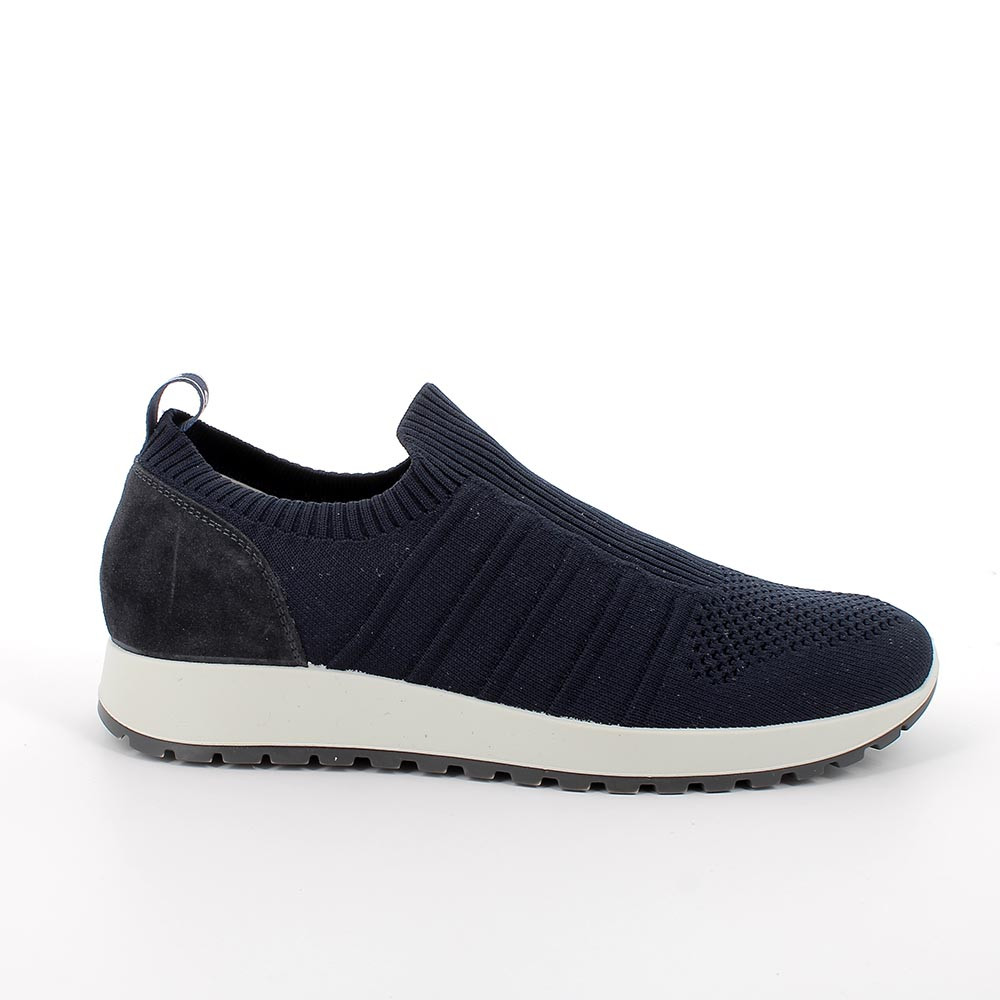 Sneakers calzino da uomo blu con elastico, Taglia 45 - IgieCo