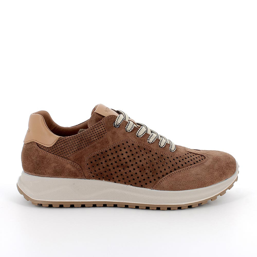 Sneakers da uomo marrone con lacci, Taglia 44 - IgieCo