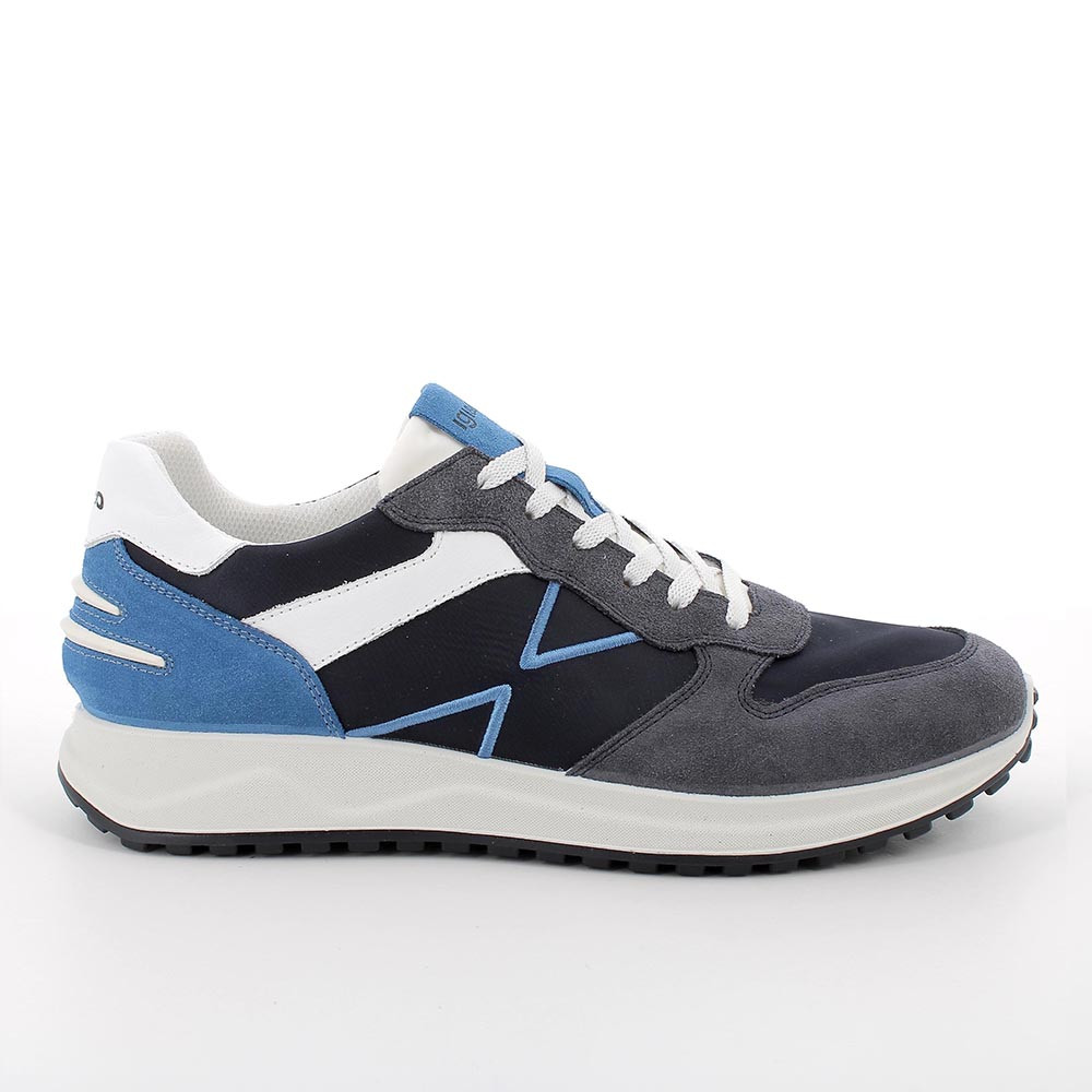 Sneakers da uomo jeans-blu, Taglia 41 - IgieCo