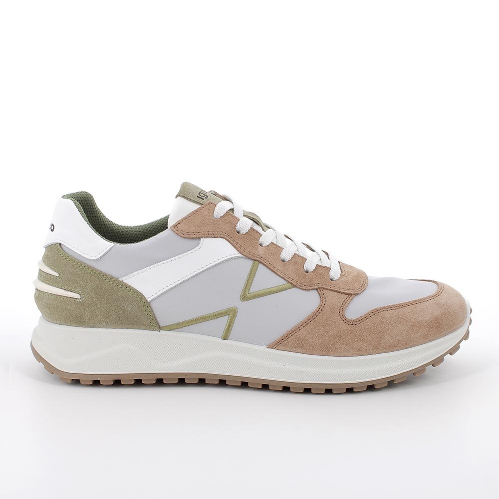 Sneakers da uomo caramel-salvia, Taglia 44 - IgieCo