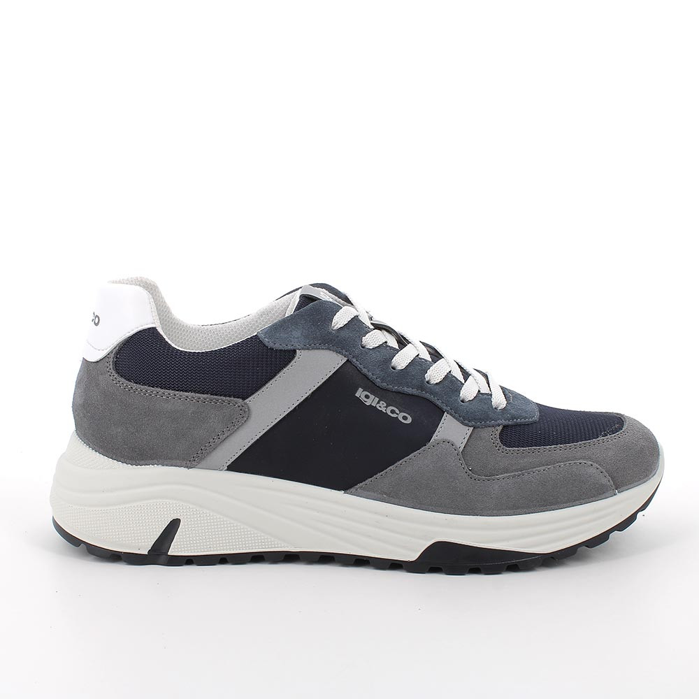Sneakers da uomo grafite-blu, Taglia 40 - IgieCo