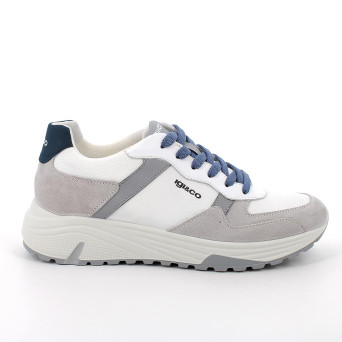 MANN SNEAKER WEISS UND GRAU MIT SENKEL MANN SNEAKER WEISS UND GRAU MIT SENKEL
