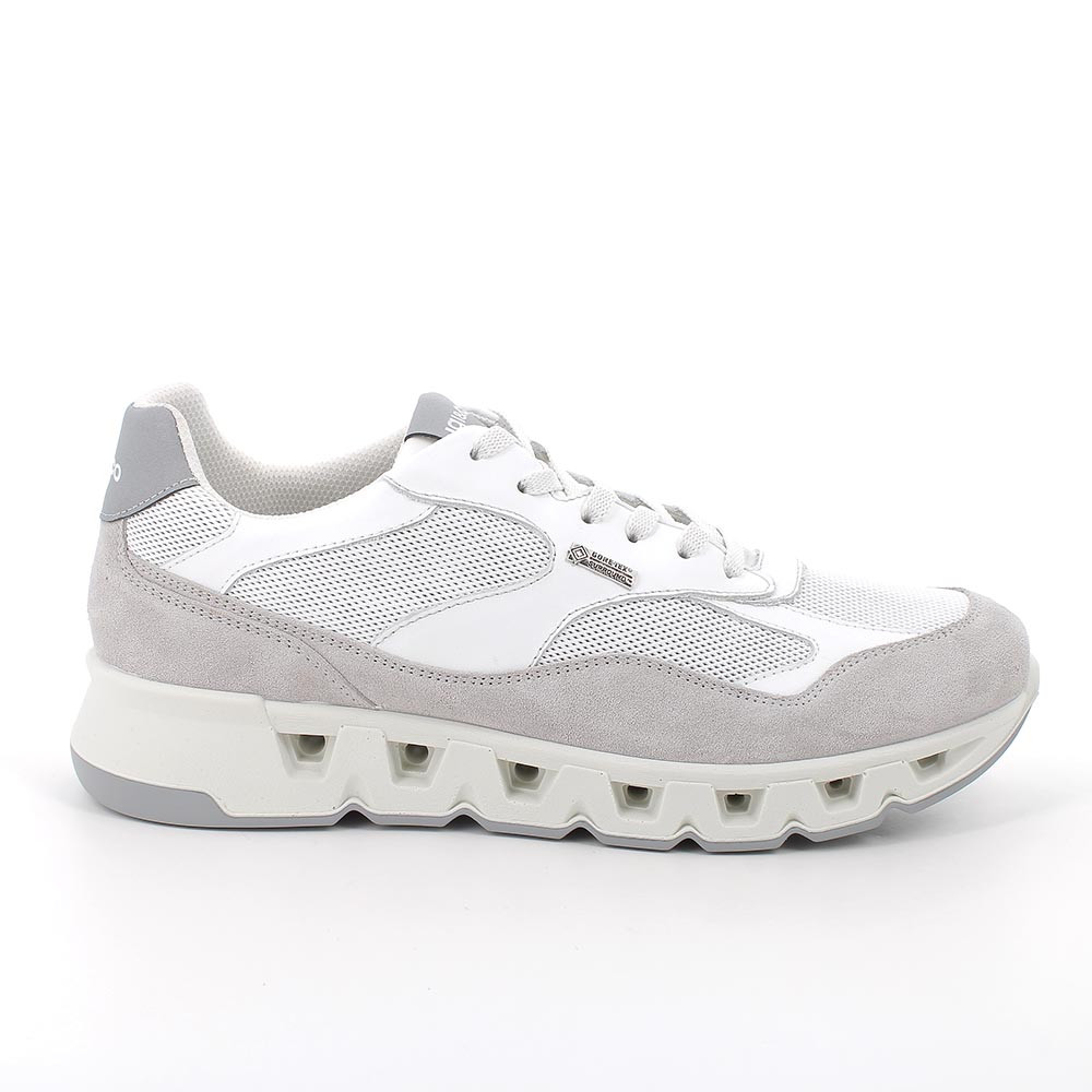 Sneakers gore-tex surround in pelle da uomo perla, Taglia 43 - IgieCo