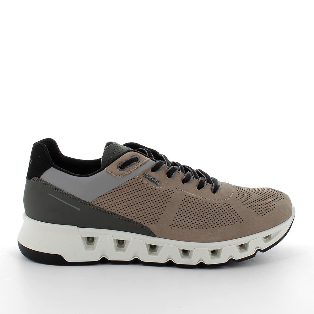 Sneakers gore-tex surround in pelle da uomo nocciola, Taglia 42 - IgieCo