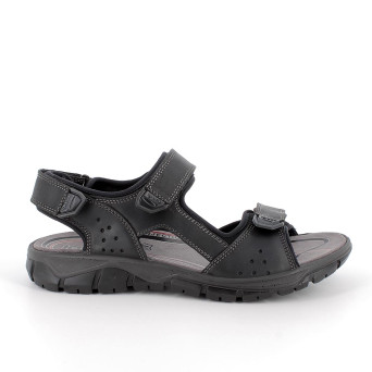 Sandale pour homme noir avec velcro Sandale pour homme noir avec velcro