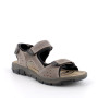 Sandalia para hombre gris y beige con velcro Sandalia para hombre gris y beige con velcro