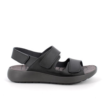 Sandale pour homme noir avec velcro Sandale pour homme noir avec velcro