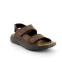Sandale pour homme brun avec velcro Sandale pour homme brun avec velcro