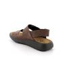 Sandale pour homme brun avec velcro Sandale pour homme brun avec velcro