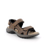 Sandale pour homme brun avec velcro Sandale pour homme brun avec velcro