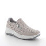 DAME SLIP ON MIT KEIL BEIGE UND GRAU MIT ZIP DAME SLIP ON MIT KEIL BEIGE UND GRAU MIT ZIP