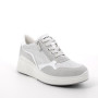 Sneaker avec coin pour femme blanc et argent avec zip Sneaker avec coin pour femme blanc et argent avec zip