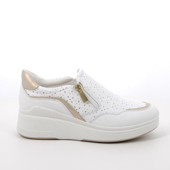 DAME SLIP ON MIT KEIL WEISS MIT ZIP DAME SLIP ON MIT KEIL WEISS MIT ZIP