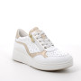 Sneaker avec coin pour femme blanc avec zip Sneaker avec coin pour femme blanc avec zip