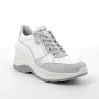 Sneakers with wedge for women white with zip Sneakers with wedge for women white with zip