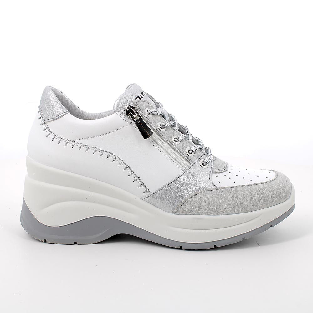 ＊Donna☆ぺージ＊ Sandali con zeppa in pelle da donna champagne