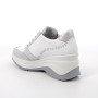 Sneakers with wedge for women white with zip Sneakers with wedge for women white with zip