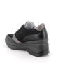Sneakers with wedge for women black with zip Sneakers with wedge for women black with zip
