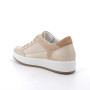 Sneakers da donna beige e platino con lacci Sneakers da donna beige e platino con lacci