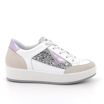 Sneaker pour femme blanc avec lacets Sneaker pour femme blanc avec lacets
