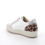 Sneaker pour femme blanc et beige avec lacets Sneaker pour femme blanc et beige avec lacets