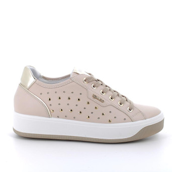 Sneaker pour femme beige avec lacets Sneaker pour femme beige avec lacets
