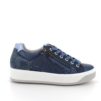 DAME SNEAKER BLAU MIT ZIP DAME SNEAKER BLAU MIT ZIP