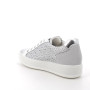Sneaker pour femme argent et blanc avec zip Sneaker pour femme argent et blanc avec zip