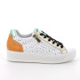 Sneakers for women white and yellow with zip Sneakers for women white and yellow with zip