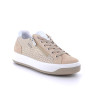 Sneakers for women beige and platinum with zip Sneakers for women beige and platinum with zip
