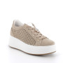Sneakers with wedge for women beige with laces Sneakers with wedge for women beige with laces