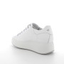 Sneakers with wedge for women white and silver with laces Sneakers with wedge for women white and silver with laces