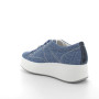 Sneakers with wedge for women sky blue and blue with laces Sneakers with wedge for women sky blue and blue with laces