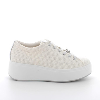 Sneakers with wedge for women white with laces Sneakers with wedge for women white with laces