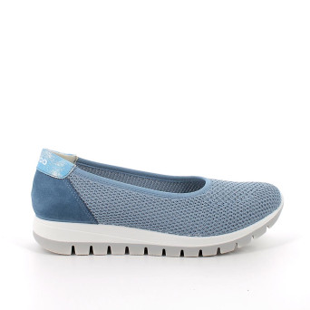 DAME BALLERINA HIMMELBLAU MIT ELASTIK DAME BALLERINA HIMMELBLAU MIT ELASTIK