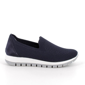 DAME SLIP ON MIT SOCKE BLAU MIT ELASTIK DAME SLIP ON MIT SOCKE BLAU MIT ELASTIK