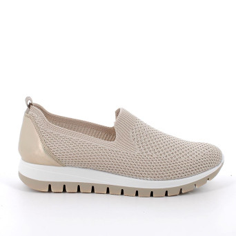 DAME SLIP ON MIT SOCKE BEIGE MIT ELASTIK DAME SLIP ON MIT SOCKE BEIGE MIT ELASTIK