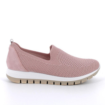 DAME SLIP ON MIT SOCKE ROSA MIT ELASTIK DAME SLIP ON MIT SOCKE ROSA MIT ELASTIK