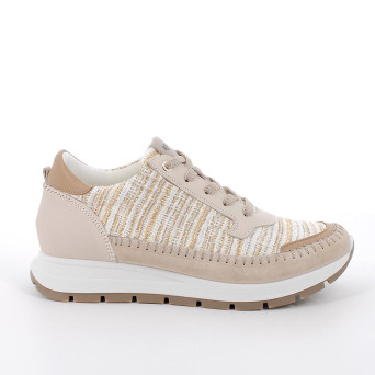 Sneakers for women beige with zip Sneakers for women beige with zip