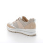 Sneakers da donna beige con lacci Sneakers da donna beige con lacci