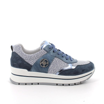 Sneaker pour femme bleu et bleu clair avec lacets Sneaker pour femme bleu et bleu clair avec lacets