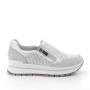 DAME SLIP ON SILBER UND WEISS MIT ZIP DAME SLIP ON SILBER UND WEISS MIT ZIP