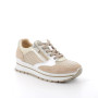 Sneakers for women platinum and beige with zip Sneakers for women platinum and beige with zip