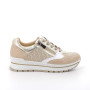 Sneakers for women platinum and beige with zip Sneakers for women platinum and beige with zip