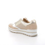 Sneakers for women platinum and beige with zip Sneakers for women platinum and beige with zip