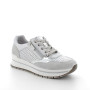 DAME SNEAKER SILBER UND WEISS MIT ZIP DAME SNEAKER SILBER UND WEISS MIT ZIP