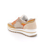 DAME OECO-NACHHALTIGE SNEAKERS BEIGE UND ORANGE MIT SENKEL DAME OECO-NACHHALTIGE SNEAKERS BEIGE UND ORANGE MIT SENKEL