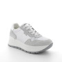 Sneakers with wedge for women white and silver with laces Sneakers with wedge for women white and silver with laces