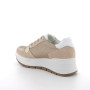 Sneakers with wedge for women beige with laces Sneakers with wedge for women beige with laces
