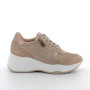DAME SNEAKER MIT KEILABSATZ BEIGE MIT ZIP DAME SNEAKER MIT KEILABSATZ BEIGE MIT ZIP